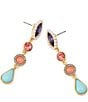 Kurt Geiger London Gemstone Linear Earrings - Image 2