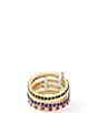 Kurt Geiger London Gemstone Linked Stacked Ring Set - Image 4