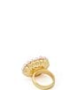 Kurt Geiger London Gemstone Pearl Cocktail Ring - Image 3