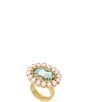 Kurt Geiger London Gemstone Pearl Cocktail Ring - Image 4