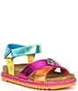 Color:Pink Multi - Image 1 - Girls' Kensington Espadrille Sandals (Youth)