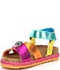 Color:Pink Multi - Image 4 - Girls' Kensington Espadrille Sandals (Youth)