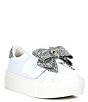 Color:White - Image 1 - Girls' Laney Bow Sneakers (Toddler)