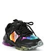 Color:Black Rainbow - Image 1 - Girls' Lettie Eagle Sneakers (Toddler)