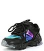 Color:Black Rainbow - Image 4 - Girls' Lettie Eagle Sneakers (Toddler)