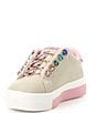 Color:Winter White - Image 4 - Girls' Liviah Jewel Love Sneakers (Youth)