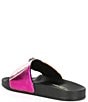 Color:Black Multi - Image 3 - Girls' Meena Metallic Rainbow Striped Eagle Slides (Youth)