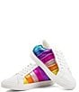 Color:White Rainbow - Image 6 - Girls' Mini Lane Rainbow Stripe Sneakers (Youth)