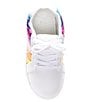 Color:White - Image 5 - Girls' Mini Lane Metallic Rainbow Stripe Sneakers (Toddler)