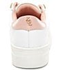 Color:White - Image 3 - Girls' Mini Liviah Rhinestone Applique Leather Sneakers (Youth)