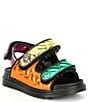 Kurt Geiger London Girls' Orson Quilted Metallic Leather Family Matching Slingback Sandals (Infant)