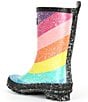 Color:Rainbow Multi - Image 3 - Girls' Sleet Rainboots (Toddler)