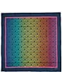 Color:Rainbow - Image 2 - Gradient Rainbow Large Square Scarf