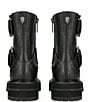 Color:Black - Image 3 - Hackney Leather Buckled Biker Boots
