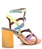 Color:Multi/Other - Image 2 - Hampton Rainbow Denim Strap Gladiator Dress Sandals