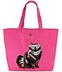 Kurt Geiger London Holborn Canvas Cat Shopper Tote Bag - Image 1