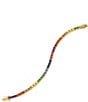 Color:Rainbow - Image 3 - Jewel Rainbow Tennis Line Bracelet