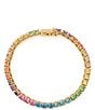 Kurt Geiger London Jewel Rainbow Tennis Line Bracelet - Image 2