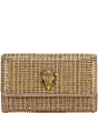 Kurt Geiger London Rhinestone Kensington Glitz Crossbody Bag, Color:Beige Glitz - Image 1