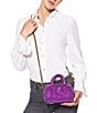 Kurt Geiger London Kensington Boston XS Satchel Bag, Color:Violet - Image 6