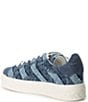 Color:Denim - Image 3 - Kensington Denim Patchwork Cupsole Sneakers