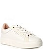 Color:White - Image 1 - Kensington Cupsole Leather and Suede Sneakers