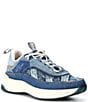 Color:Navy - Image 1 - Kensington Denim Patchwork Sneakers