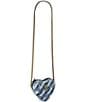 Kurt Geiger London Kensington Denim Heart Crossbody Bag - Image 6