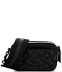 Kurt Geiger London Kensington Drench Black Quilted Leather Small Camera Crossbody Bag, Color:Black - Image 2