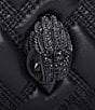 Kurt Geiger London Kensington Drench Black Quilted Leather Small Camera Crossbody Bag, Color:Black - Image 5