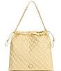 Color:Cream - Image 1 - Solid Kensington Drench Drawstring Tote Bag