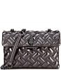 Kurt Geiger London Kensington Drench Metallic Gunmetal Shoulder Bag, Color:Gunmetal - Image 1