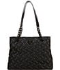 Color:Black - Image 1 - Kensington Drench Quilted Tote Bag