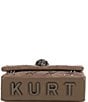 Kurt Geiger London Kensington Drench Studded Detail Suede Quilted Mini Crossbody Bag, Color:Dark Grey - Image 4