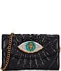 Color:Black - Image 1 - Kensington Eye Wallet Crossbody Bag