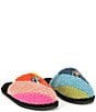 Color:Multi - Image 1 - Kensington Faux Shearling Rainbow Slippers