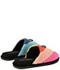 Color:Multi - Image 2 - Kensington Faux Shearling Rainbow Slippers