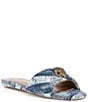 Color:Denim - Image 1 - Kensington Flat Denim Sandals