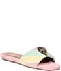 Color:Multi - Image 1 - Kensington Flat Pastel Rainbow Sandals