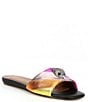 Color:Multi - Image 1 - Kensington Metallic Rainbow Slide Sandals