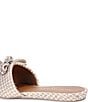 Color:Blush - Image 3 - Kensington Glitz Bow Houndstooth Flat Sandals
