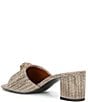 Color:Beige - Image 3 - Kensington Glitz Rhinestone Block Heel Mule Sandals