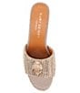 Color:Beige - Image 5 - Kensington Glitz Rhinestone Block Heel Mule Sandals
