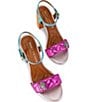 Color:Multi - Image 2 - Kensington Langley Colorblock Metallic Leather Block Heel Dress Sandals