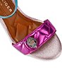 Color:Multi - Image 4 - Kensington Langley Colorblock Metallic Leather Block Heel Dress Sandals