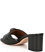Color:Charcoal - Image 3 - Kensington Quilted Leather Block Heel Mule Slides
