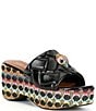 Color:Charcoal - Image 1 - Kensington Leather Wedge Mules