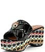Color:Charcoal - Image 4 - Kensington Leather Wedge Mules