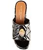 Color:Charcoal - Image 5 - Kensington Leather Wedge Mules