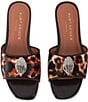 Kurt Geiger London Kensington Leopard Eagle Ornament Flat Slip-On Sandals - Image 5